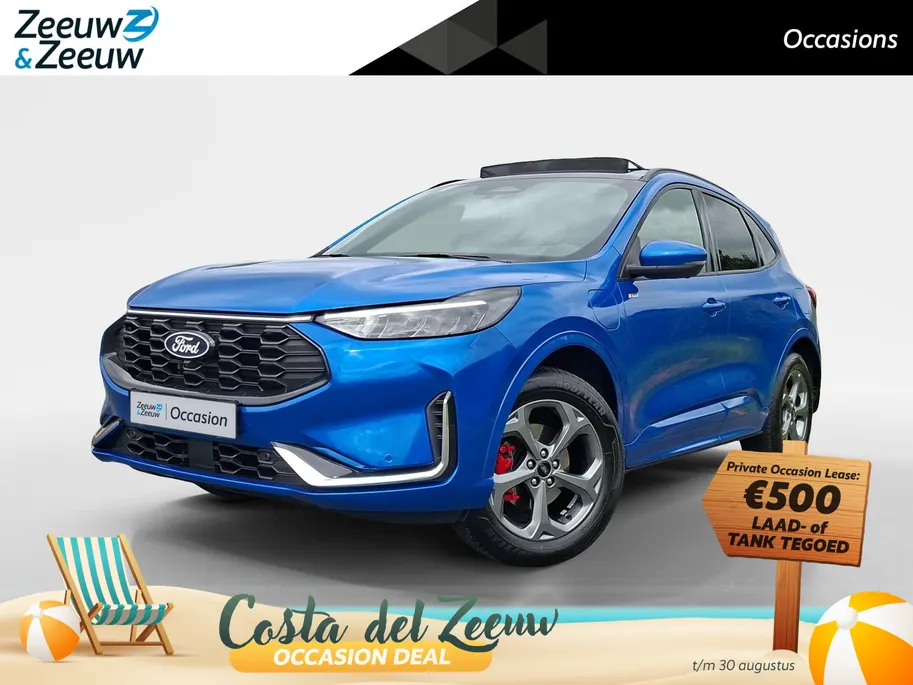 Ford Kuga 2.5 PHEV ST-Line X 243PK | Panoramadak | Winter Pack | El. Trekhaak | Adaptieve Cruise Control | 360graden Camera | BLIS | Half Leder| LED | 2100kg Trekgewicht