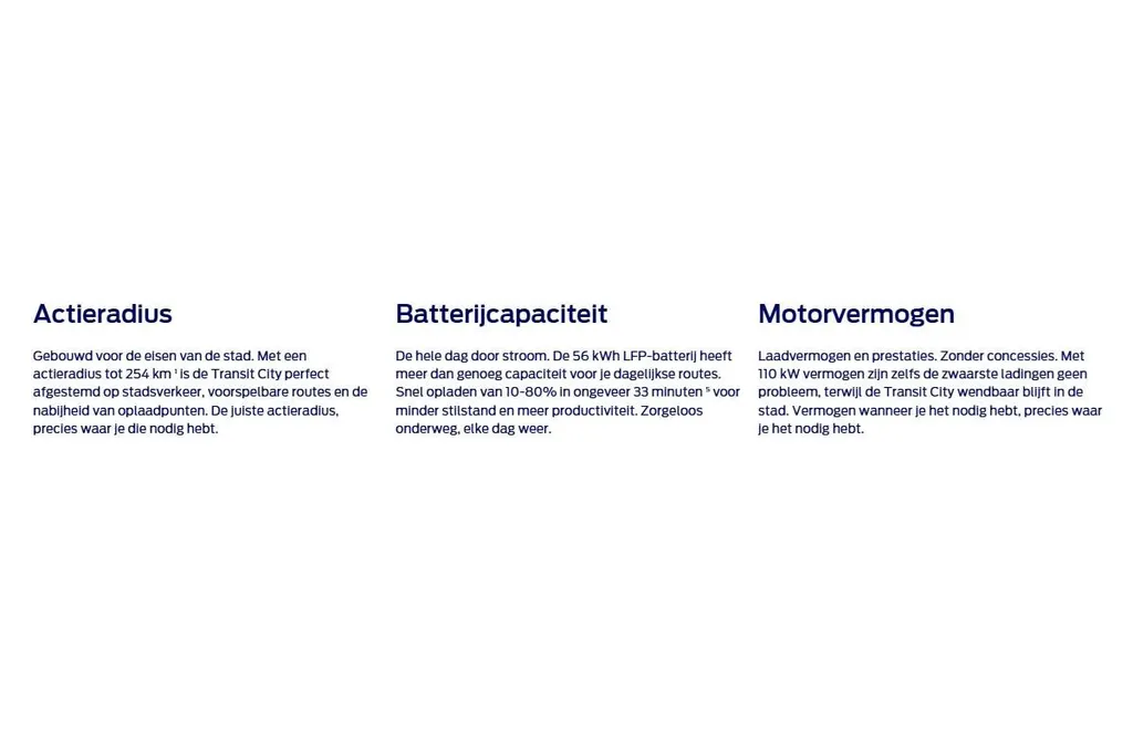 Ford Transit City 330 GB Trend L2H2 56 kWh 150 pk FWD | 12,3 scherm met apple car play & android auto | Adaptive cruise control | Parkeersensoren voor en achter | Achteruitrijcamera | Bijrijdersbank | Vanaf heden bestelbaar! - Bezichtigen vanaf Q4-2026