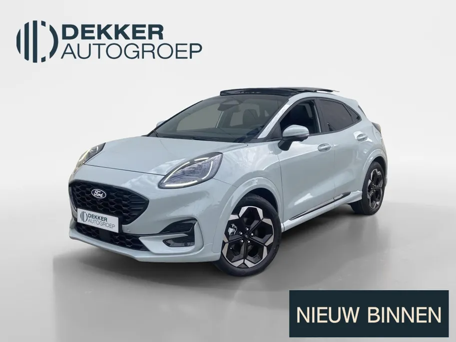 Ford Puma 1.0 EcoBoost Hybrid ST-Line X Cactus Grey Panoramadak - Driver Assistance Pack - Winter Pack