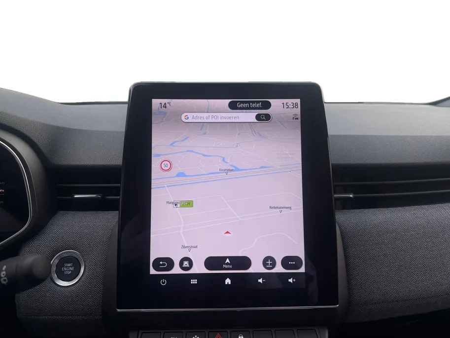 Renault Clio 145PK E-Tech Full Hybrid Techno Automaat | 9,3' Navi | Climate Control | Camera | Parkeersensoren | Apple CarPlay/Android Auto | Digital Cockpit | Cruise Control | Full LED | Lichtmetalen Velgen |