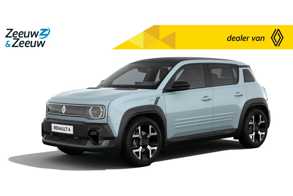 Renault 4 comfort range techno canvas dak 52 kWh | Profiteer nu van €1.800,- Zeeuw & Zeeuw voorraadkorting | NU met GRATIS 5 jaar fabrieksgarantie | 392KM Actieradius | NU te bestellen |