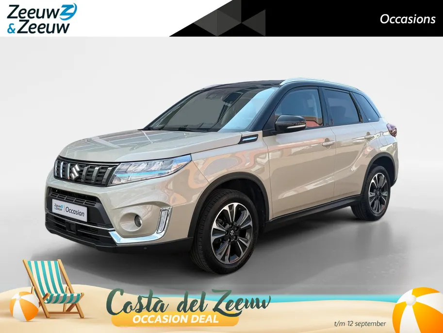 Suzuki Vitara 1.4 Boosterjet Comfort Smart Hybrid | Afneembare Trekhaak| Multimedia systeem| Climate Control| Keyless start| Parkeersensoren voor en achter| Stoel verwarming| Adaptieve cruise control