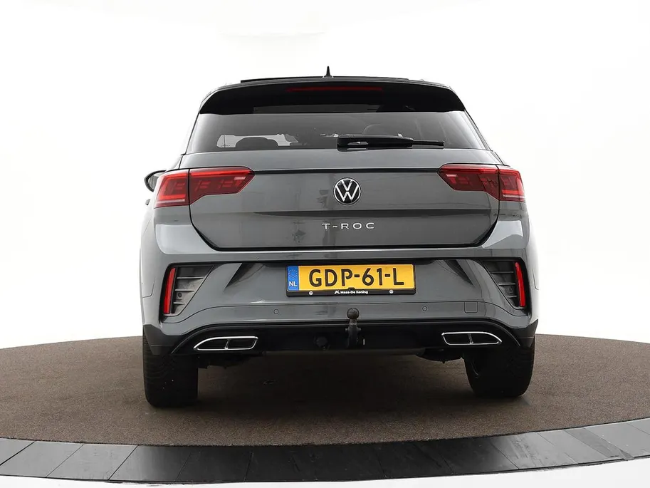 Volkswagen T-Roc 1.5TSI/150PK R-Line Business+ · Panoramadak · Trekhaak · Camera · Apple/Android Car Play · Navigatie · Stoelverwarming · Garantie t/m 09-10-2027 of 100000km.