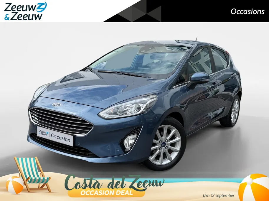 Ford Fiesta 1.0 EcoBoost Titanium | Stoel/Stuur en voorruit verwarming | Navigatie | Apple Carplay | Android Auto | Achteruitrijcamera | All Season Banden |