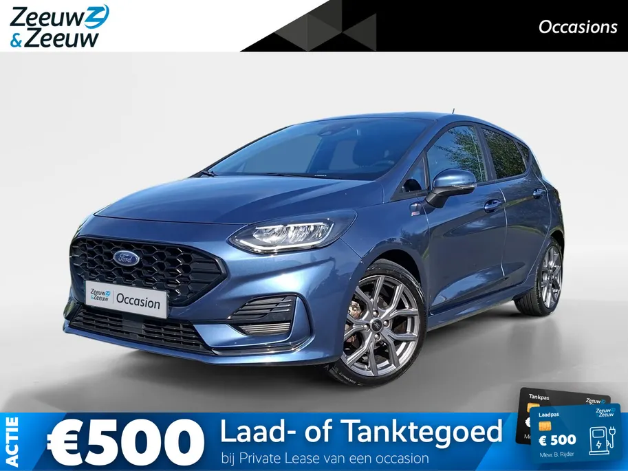 Ford Fiesta 1.0 EcoBoost Hybrid ST-Line 125PK | Winter Pack | Keyless Entry | Privacy Glass | Climate Control | Apple Carplay/ Android Auto | Parkeersensoren