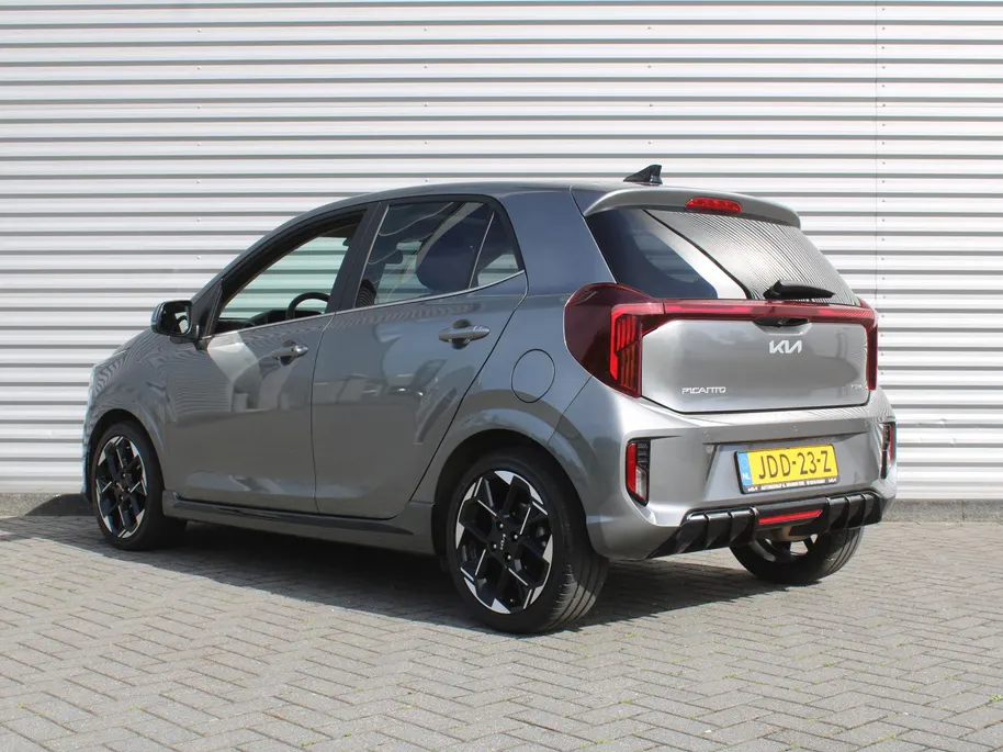 Kia Picanto 1.0 DPI GT-Line | Schuid-/kanteldak | Stuur-/stoelverwarming | Navi | Clima | Cruise | Camera | Leer | 16' LM | LED | Keyless |