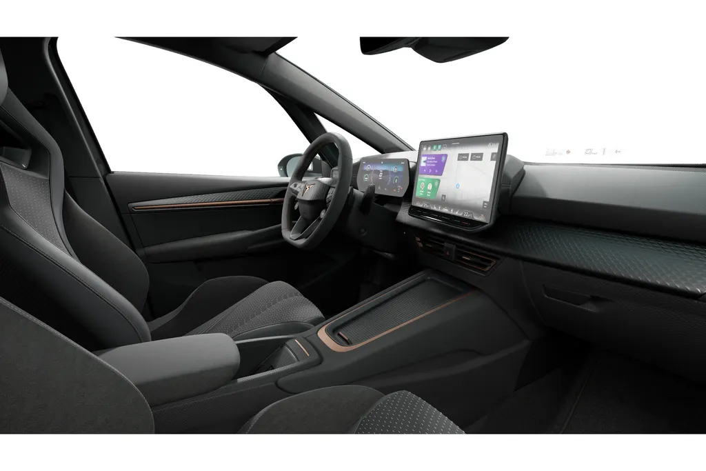 CUPRA Born VZ | Head-up Display met ‘Augmented Reality’ | Kinderzitbevestiging vóór en 2e zitrij (ISOFIX) | Rijprofielkeuze met instelbare adaptieve dempers (DCC)