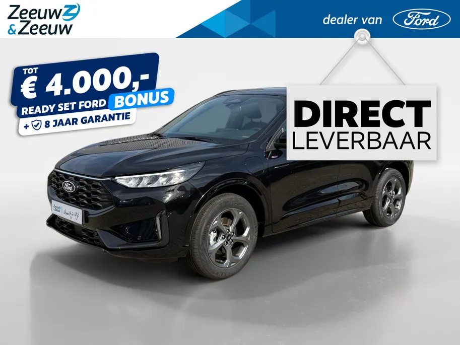 Ford Kuga 2.5 PHEV ST-Line | Uit Voorraad Leverbaar | Tijdelijk met 8 jaar Garantie! | €4.000,- Ready Set Ford Bonus | Trekhaak | 2100kg Trekgewicht | Adapt. Cruise Control | BLISS | 360 Graden Camera | Winter Pakket | Apple Carplay & Android Auto