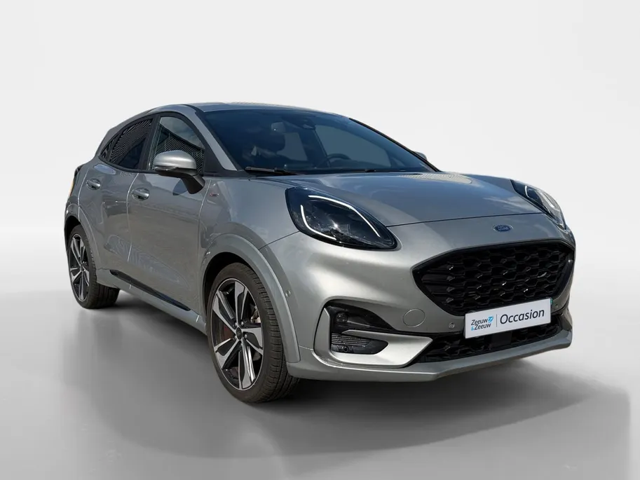 Ford Puma 1.0 EcoBoost Hybrid ST-Line X | Automaat | Trekhaak | Parkeersensoren voor en achter | Achteruitrijcamera | Adapt. Cruise control | BLIS | B&O | Draadloos opladen mobiel | 19' lichtmetalen velgen | Navigatie | Apple carplay & Android auto | Bovag garantie