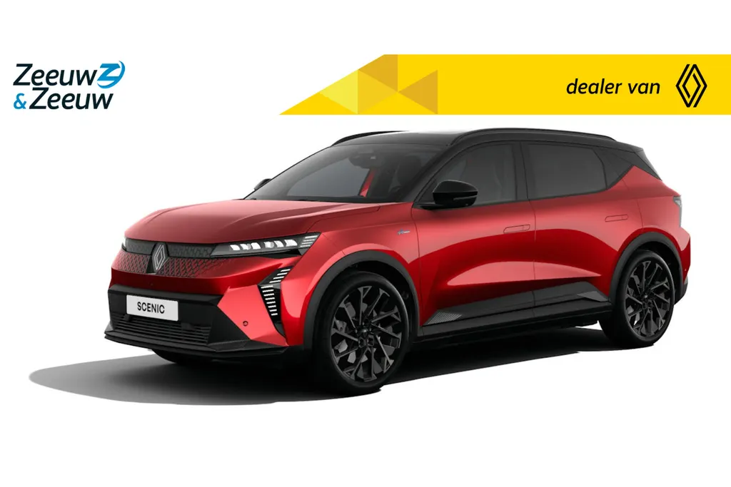 Renault Scénic E-Tech EV89 Long Range Esprit Alpine Nu te bestellen | de vernieuwde Scenic met 642KM actieradius | Bestel uw nieuwe Scenic met € 1.000,- Zeeuw en Zeeuw actiekorting! |