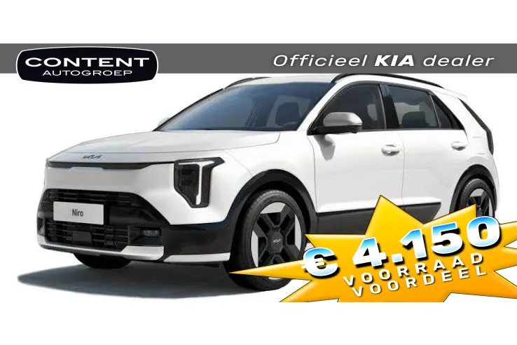 Kia e-Niro 1.6 GDi Hybrid DCT6 DynamicLine, Direct leverbaar!