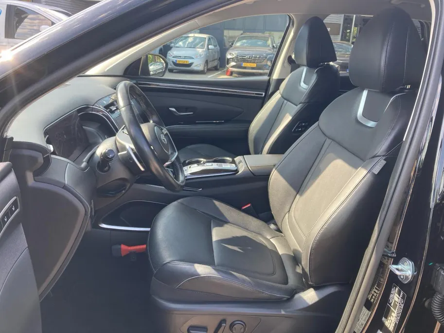 Hyundai Tucson 1.6 T-GDI HEV Premium | 1650kg trekgewicht | Leder | 360 Camera | Navi | Stoelverwarming en koeling