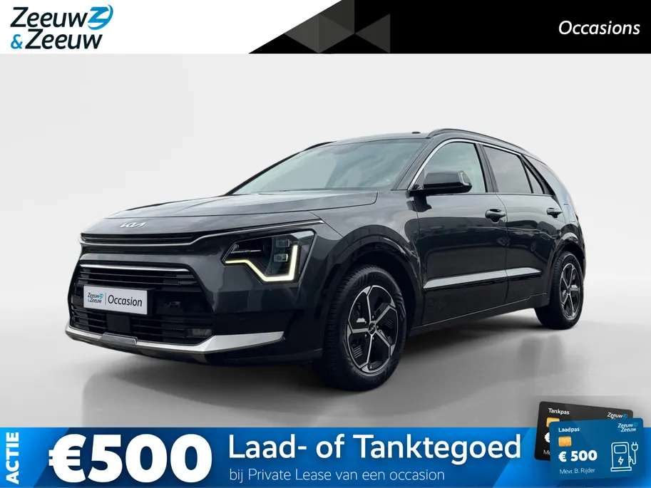 Kia Niro 1.6 GDi Hybrid DynamicPlusLine | Head up display | Elektrische achterklep | Stoel-en stuurverwarming | Lederen bekleding | Schuif/kantel dak | Parkeersensoren v +a