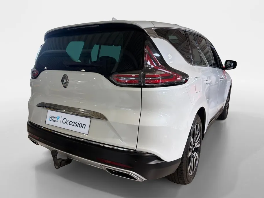 Renault Espace 225PK TCe Initiale Paris 7p. Automaat | 7 Zitplaatsen | Stoelverwarming | Schuif/Kantel Dak | Stoelverkoeling | Semi Elektrische Wegklapbare Trekhaak | Climate Control | Apple CarPlay/Android Auto | Head Up Display | Wit Leder | Camera | Parkeersensoren |