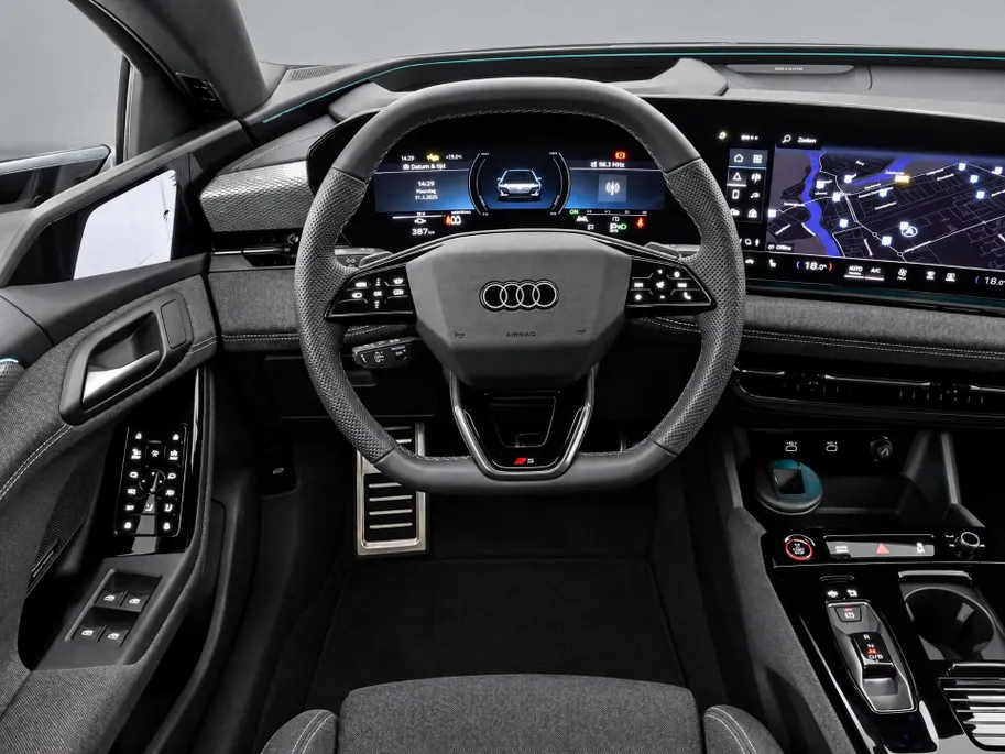 Audi A6 e-tron edition 83 kWh 286pk · 98,1% · Panoramadak · Inklap. Trekhaak · 360 Camera · Head-Up Display · Bang & Olufsen · Matrix LED · Garantie t/m 27-07-2030 of 100.000km
