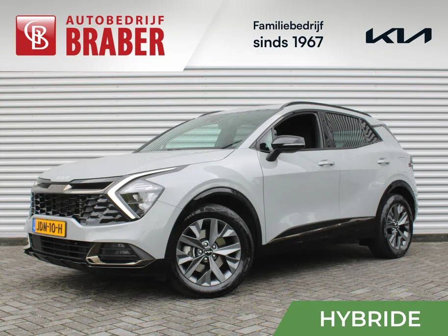 Kia Sportage 1.6 T-GDi Hybrid Dark Edition | Stuur-/stoelverwarming v+a | Camera | Elek. stoelverstelling | 18' LM | Cruise adapt. | Navi | Clima | Half leer/suède |