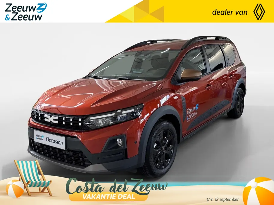 Dacia Jogger 1.8 hybrid 155 limited edition 7p. AUTOMAAT NAVI AIRCO CAMERA CRUISE CONTROLE APPLE CARPLAY ANDROID AUTO LM VELGEN 7 STOELEN !!LET OP RIJDENDE DEMO VRAAG NAAR ACTUELE KMSTAND!!!