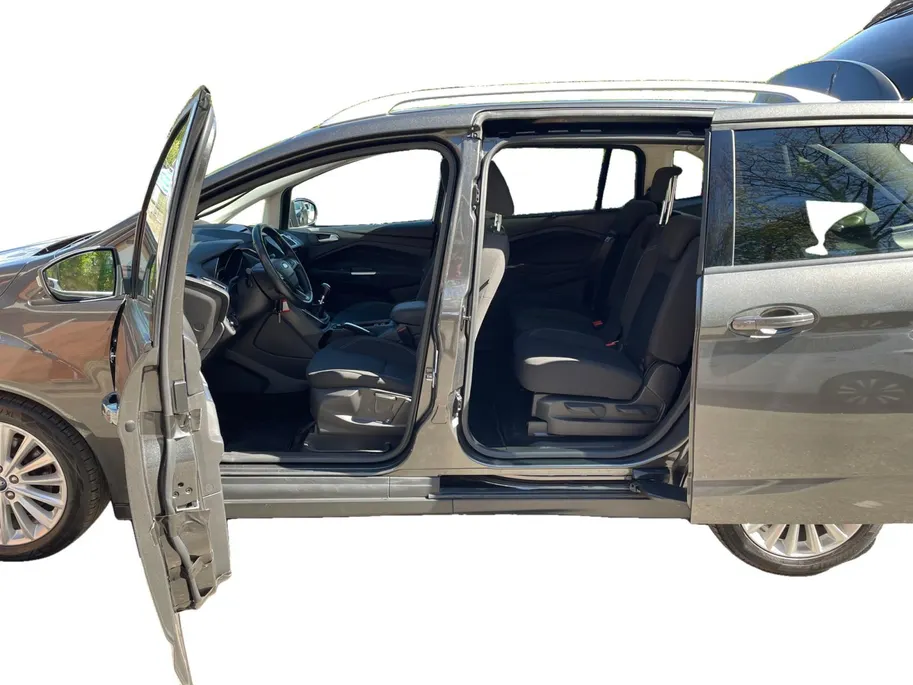 Ford Grand C-Max 1.0 Titanium 7Pers. | Navigatie | Voorruitverwarming | Stoelverwarming | Privacy Glass | Cruise Control | 17|  Velgen | Parkeersensoren voor en achter | Parkeerassistent | Zonneschermen