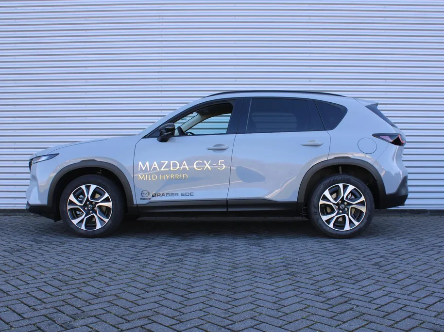 Mazda CX-5 2.5 E-SKYACTIV G 141 M HYBRID Exclusive-Line | Stuur-/stoelverwarming v+a | 360 Camera | HUD | Leer | Elek. stoelverstelling | Dodehoek detectie | LED |
