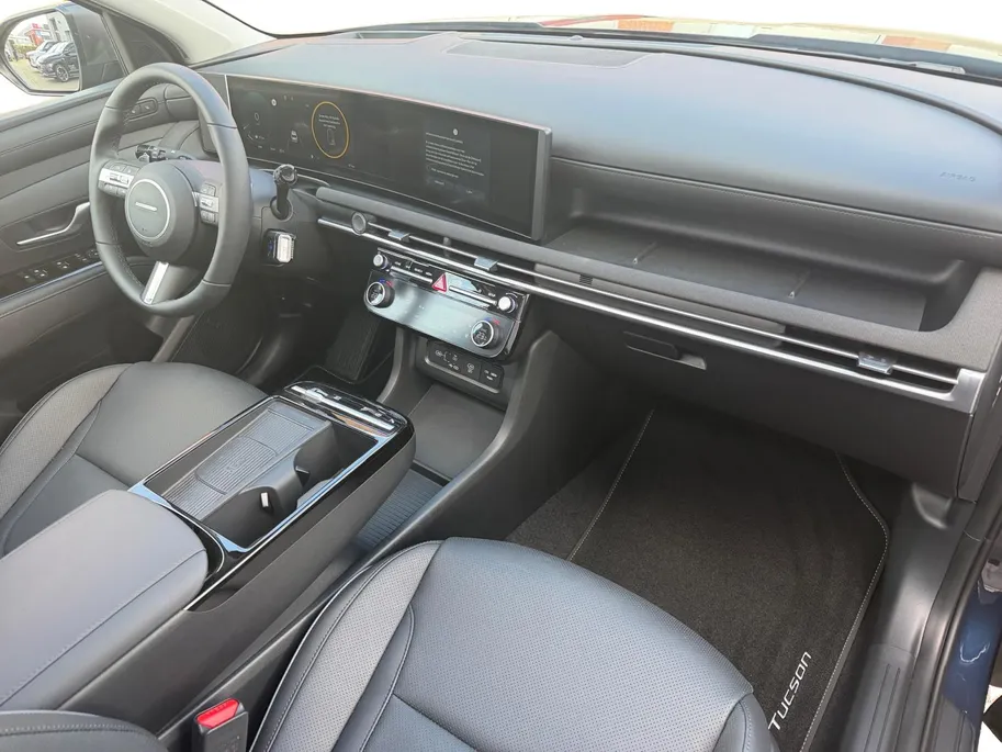 Hyundai Tucson 1.6 T-GDI HEV Premium Sky |Navigatie| Schuif-kanteldak| Lederen bekleding|Stoelverwarming/koeling| elektrisch verstelbare stoelen met geheugen|