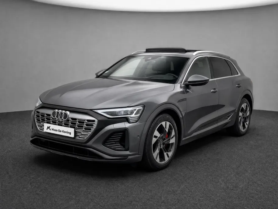 Audi Q8 e-tron 55 408pk Quattro S Edition Competition 115 kWh · SOH 90,9% · Panoramadak · Luchtvering · 360 Camera · Elek. Voorstoelen · 20'' Inch ·