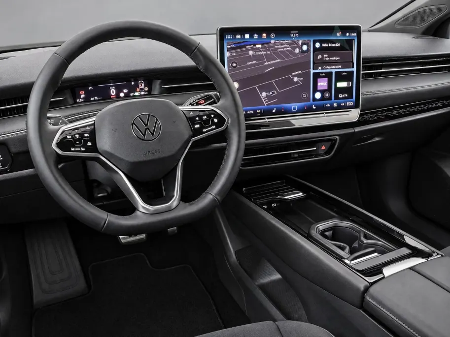 Volkswagen ID.7 Pro Business 286pk 77 kWh · SOH 97,2% · 360 Camera · Head-Up · Alarm · Elek. Trekhaak · Keyless · Elek. Voorstoelen · 20'' Inch · Gratis onderhoud & APK t/m 30-01-2030 · EXTRA INRUILKORTING ·