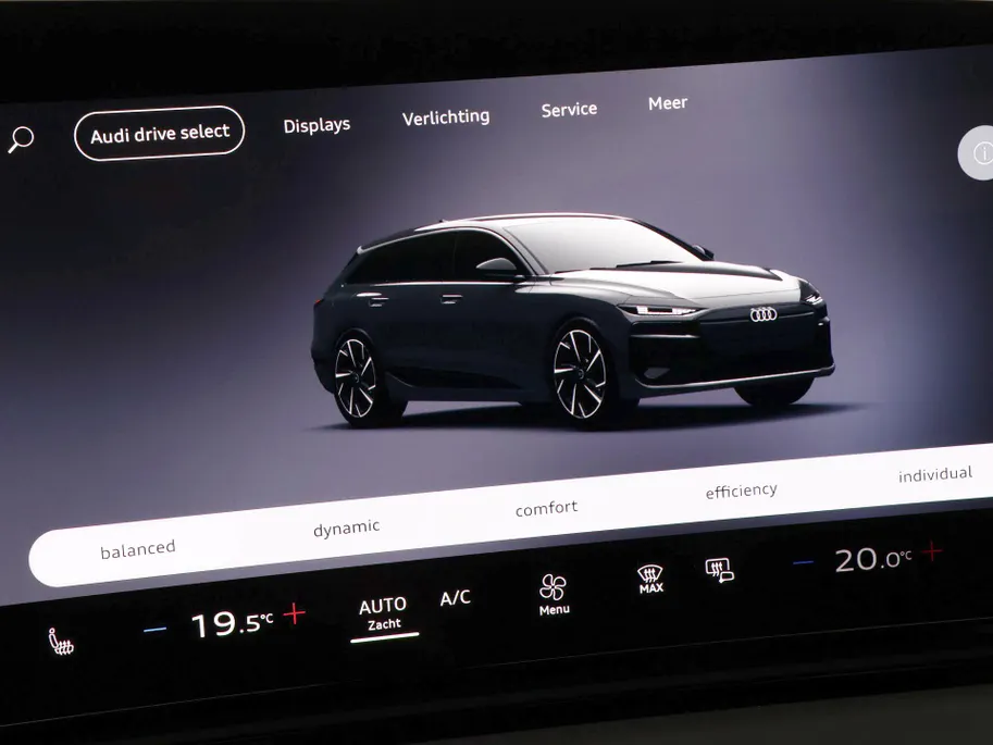 Audi A6 e-tron S edition 83 kWh 286 PK · Trekhaak elek. wegklapbaar · Zwarte lederen sportstoelen · Optiekpakket zwart