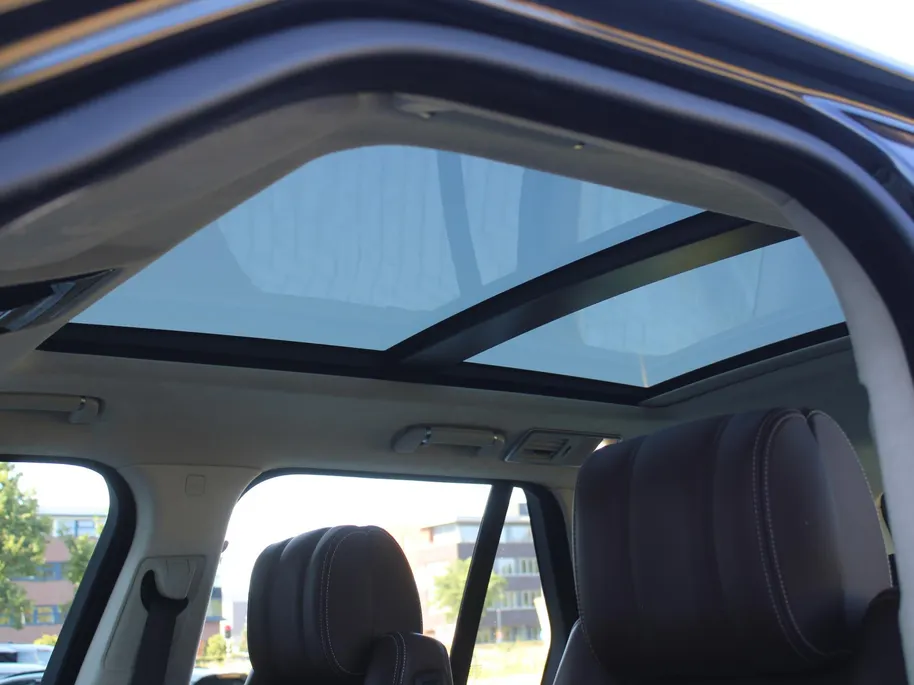 Land Rover Range Rover 4.4 SDV8 Autobiography | Uniek 4.4 V8 | Nieuwstaat | Elek. trekhaak | Luchtvering | Stuur-/voorruit-/stoelverwarming + ventilatie | Massage-/geheugenstoelen | Leer | Schuifdak | 360 Camera | 21' LM |