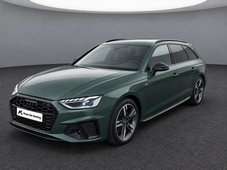 Audi A4 Avant 35 TFSI 150pk S edition Competition · Trekhaak · Camera ·  Stoelverwarming · Apple/Android Car Play · Adaptive Cruise Control ·  Clima · Drive select · Leder/Stof · Garantie t/m 23-07-2028 of 100000km.