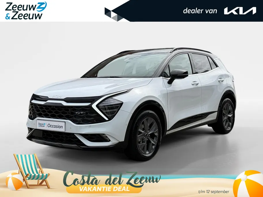 Kia Sportage 1.6 T-GDi Hybrid GT-PlusLine | Apple Carplay/ Android Auto | Navigatiesysteem | Licht + Regensensor | Stoelverwarming + Stoelkoeling | Stuurverwarming | Elektrisch Verstelbare Voorstoelen | Geheugen op Bestuurdersstoel | Elektrisch Schuif / Kanteldak | El