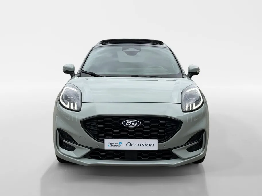 Ford Puma 1.0 EcoBoost Hybrid ST-Line | Automaat | Pano dak | Adapt. Cruise control | BLIS | Elektr. achterklep | Winter pack | Parkeersensoren voor en achter | 360 graden camera | Draadloos opladen mobiel | Fabrieksgarantie |