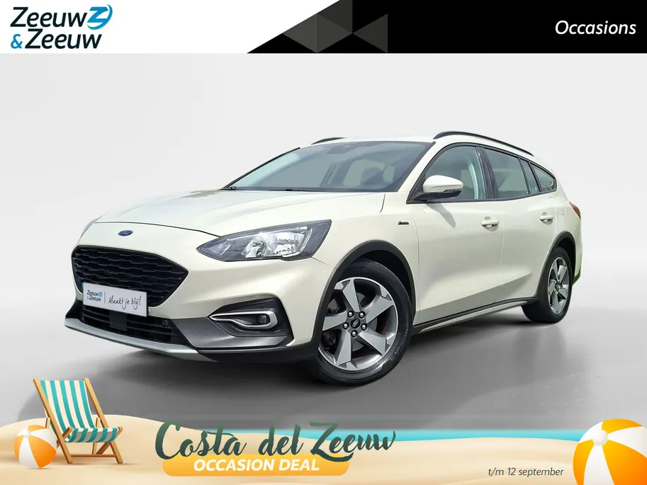 Ford Focus Wagon 1.5 EcoBoost Active Business 150PK Automaat | 1500kg Trekgewicht | Trekhaak | Climate Control | Navigatie | Parkeersensoren | Cruise Control | Keyless Entry