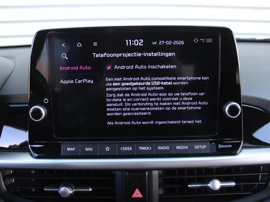 Kia Picanto 1.0 DPI GT-Line | Stuur-/stoelverwarming | Schuifdak | Camera | Dodehoek detectie | Draadloze telefoonlader | Clima | Navi | 16" LM | Cruise |