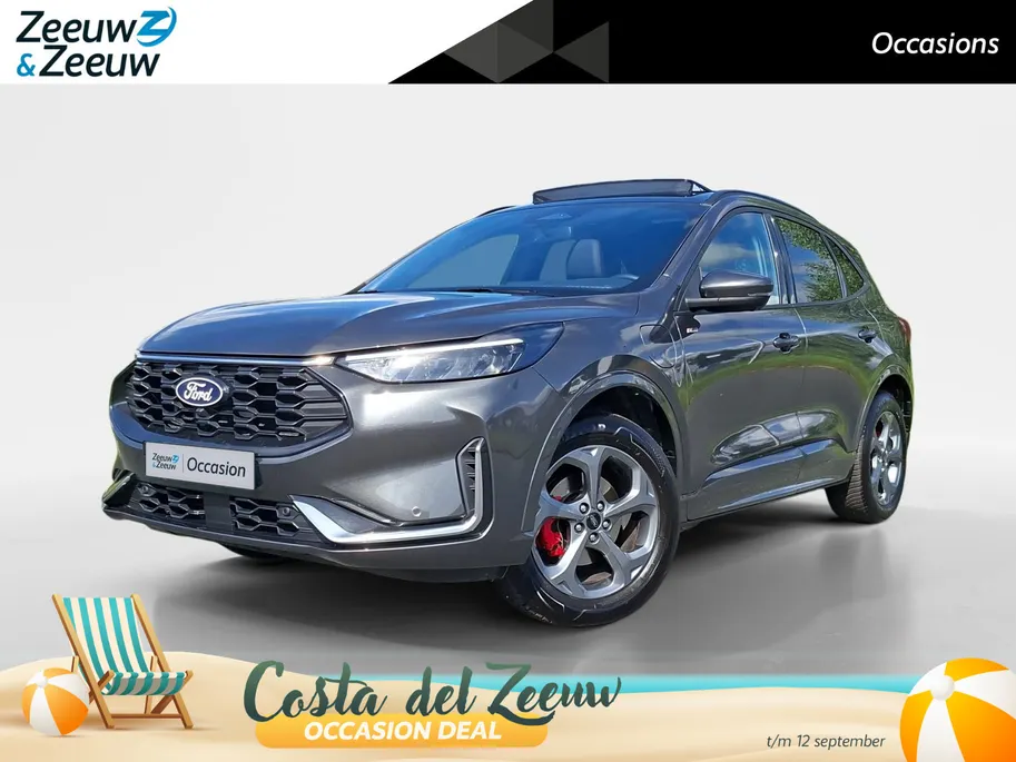 Ford Kuga ST-Line X 243PK | Panoramadak | Winter Pack | El. Trekhaak | Adaptieve Cruise Control | 360graden Camera | BLIS | Half Leder| LED | 2100kg Trekgewicht