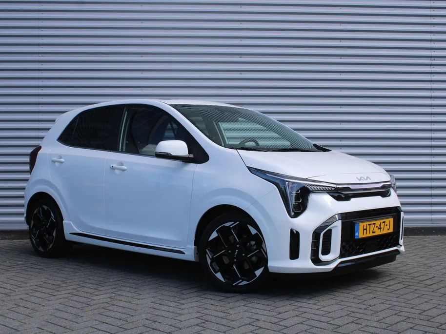 Kia Picanto 1.0 DPI GT-Line | Stuur-/stoelverwarming | Schuifdak | Camera | Dodehoek detectie | Telefoonlader | Clima | Navi | 16' LM | LED | Cruise |