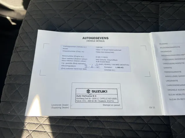 Suzuki Vitara 1.4 Boosterjet Style Smart Hybrid Automaat | Trekhaak | Apple Carplay & Android Auto | Climate Control | Adaptieve Cruise Control
