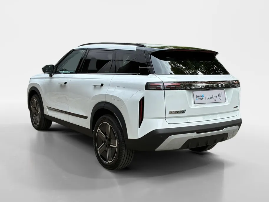 Jaecoo 7 1.5 GDI SHS-P Exclusive | Nieuw uit voorraad | 90 km elektrisch rijbereik | Stoelverwarming-/ventilatie | Panorama dak | Leder | 7 jaar Fabrieksgarantie