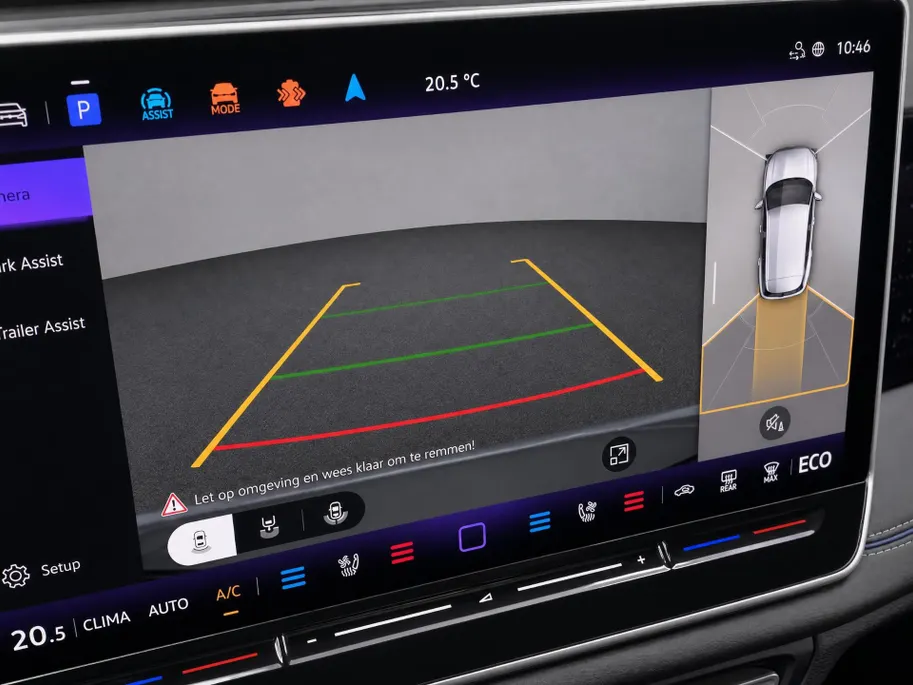 Volkswagen Tiguan 1.5eHybrid 150kW/204PK R-Line Black Style · Leder · Trekhaak · Panoramadak · 360°Camera · Garantie t/m 28-10-2030 of 100000km.