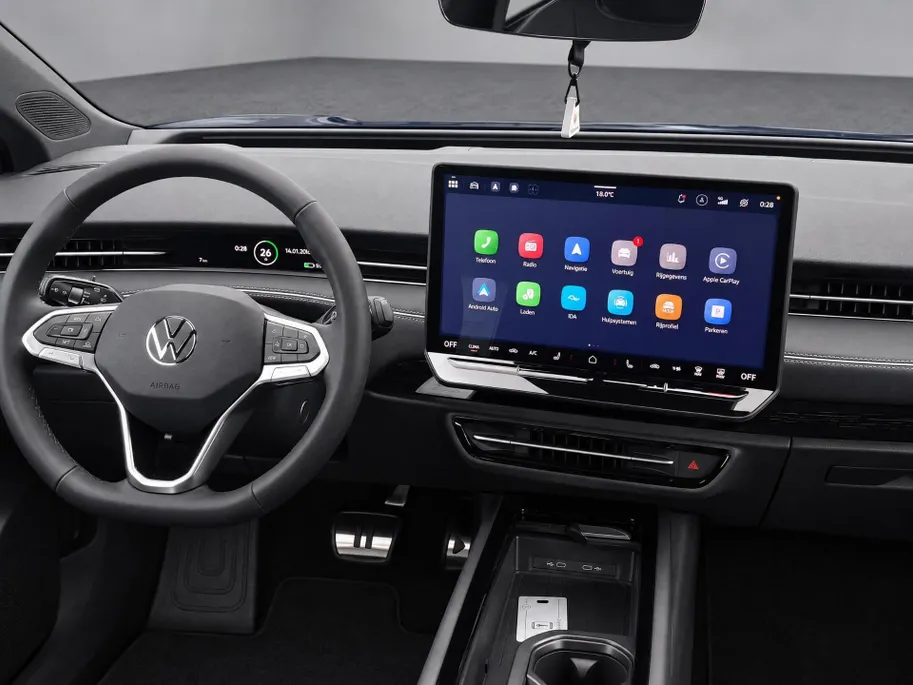 Volkswagen ID.7 Limited Edition Plus 77 kWh accu 286 PK · Trekhaak inklapbaar, met elektrische ontgrendeling · Draadloze telefoonlader ·