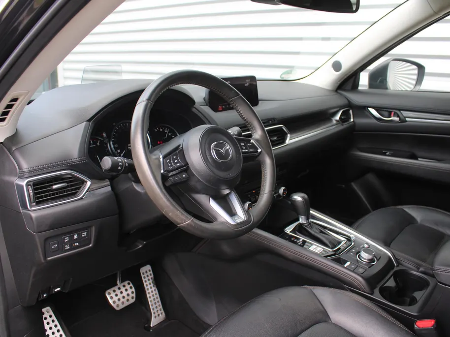 Mazda CX-5 2.0 SkyActiv-G 6AT 165PK Business Luxury | Stuur-/stoelverwarming + ventilatie | Geheugenstoel | 360 Camera | HUD | Leer | 19" LM | Dodehoek detectie | Bose |