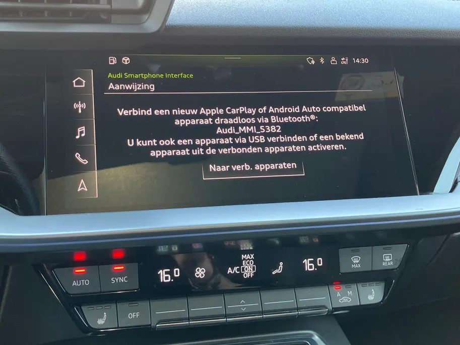 Audi A3 Sportback 45 TFSIe 245pk S edition Competition · Panoramadak · Camera · Massage functie · Apple/Android Car Play · Adaptive Cruise Control · Elektrisch verstelbare stoelverstelling · Stoelverwarming ·
