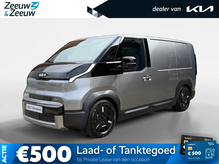 Kia PV5 L2H1 Elite Executive 71.2 kWh | 416 km WLTP-actieradius | 10% - 80% laden snelladen in 30 minuten | All-season banden | Dodehoek camera | 360 camera | Parkeersensoren rondom | Stoel- en stuurverwarming | Draadloos Apple/Android Carplay | Navi