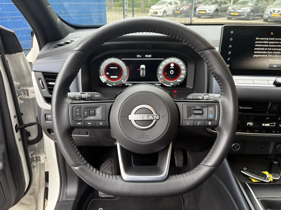 Nissan QASHQAI 1.3 MHEV Tekna Plus | Leer | Voorstoelen verwarmd | 360 Camera | Navigatie | 20'' LM | Stoel Massage | Luxe Lederen Bekleding | Dode Hoek Detectie | Apple Carplay/Android Auto