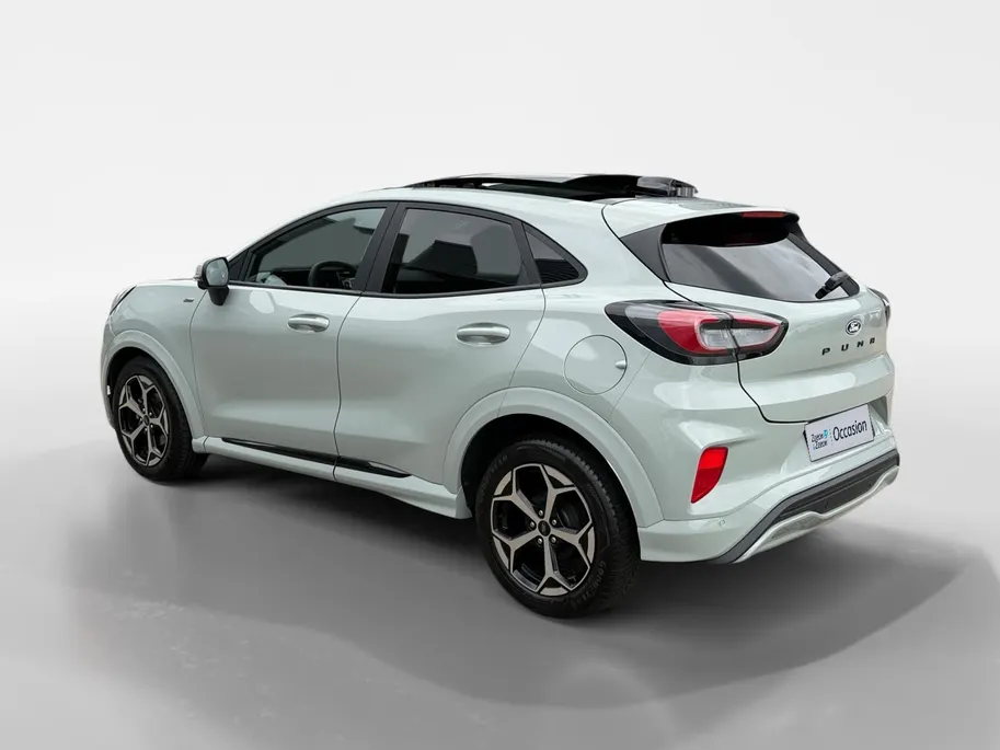 Ford Puma 1.0 EcoBoost Hybrid ST-Line | Automaat | Pano dak | Adapt. Cruise control | BLIS | Elektr. achterklep | Winter pack | Parkeersensoren voor en achter | 360 graden camera | Draadloos opladen mobiel | Fabrieksgarantie |