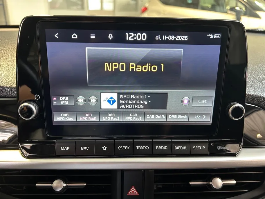 Kia Picanto 1.0 DPi DynamicPlusLine | Apple Carplay / Android Auto | Navigatiesysteem | Lichtsensor | Parkeersensoren + Camera Achter | Cruise Control | Climate Control | 15'Lichtmetalen Velgen