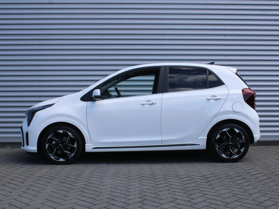 Kia Picanto 1.0 DPI GT-Line | Stuur-/stoelverwarming | Schuifdak | Camera | Dodehoek detectie | Telefoonlader | Clima | Navi | 16' LM | LED | Cruise |
