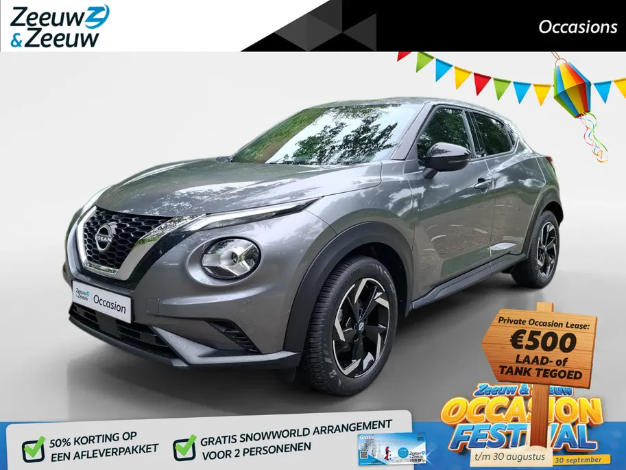 Nissan Juke 1.0 DIG-T N-Connecta | Licht metalen velgen| Metallic lak| Parkeersensoren voor en achter| Navi icm Apple/Android auto | 1ste eigenaar | Lage kilometerstand