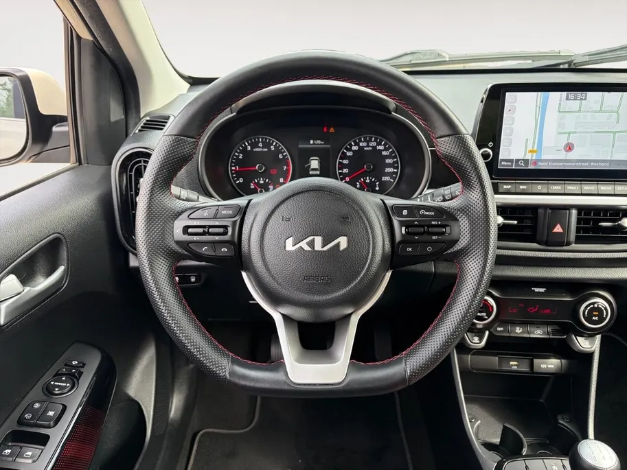 Kia Picanto 1.0 DPi GT-Line | Lederen bekleding | Achteruitrijcamera | Parkeersensoren achter | Navi | Apple/Android Carplay | Climate control | LMV | Cruise control