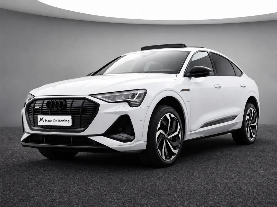 Audi e-tron Sportback 55 quattro S edition 95 kWh 408pk · SOH 99,2% · Panoramadak · 360 Camera · Bang & Olufsen Sound · Afneembare Trekhaak · Matrix LED · Apple/Android Car Play ·