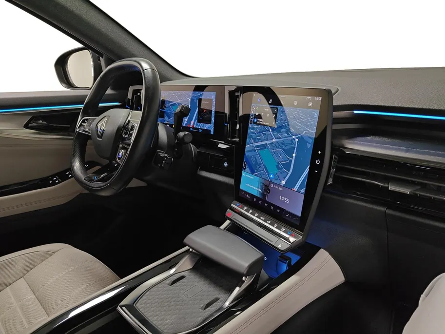 Renault Espace E-Tech full hybrid 200 iconic 7p. AUTOMAAT NAVI AIRCO 360CAMERA LEER EL. STOELEN STOEL+STUUR VERWARMING 4CONTROL ADVANCE DRIVESYSTEM ETC. DIKSTE UITVOERING DEALER ONDERHOUDEN